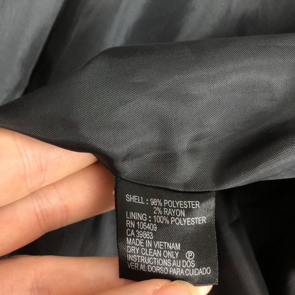 Tahari ASL Women's Size 6 Black White Striped Two-Button Blazer Jacket - Picture 7 of 8